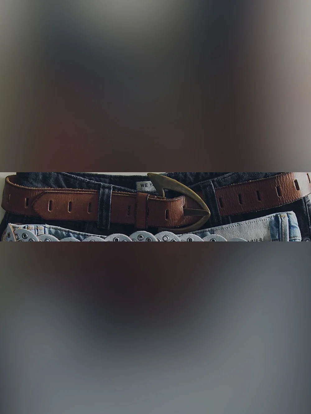 Free People We The Free Noa Belt. NWT. Cognac